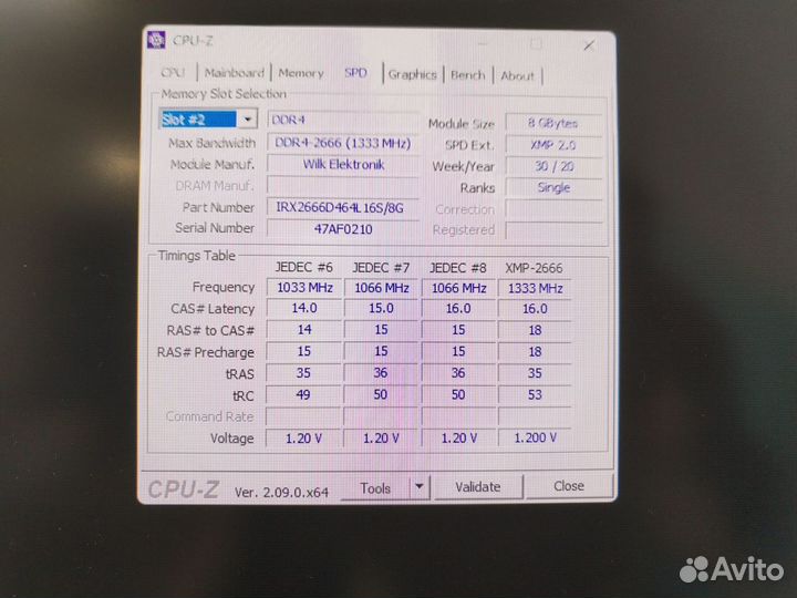16 Gb (2x8gb) DDR4 2666 mhz Goodram irdm X