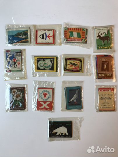 Спичечные этикетки, Польша, 20 шт в упаковке
