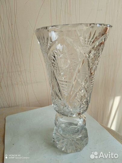 Ваза хрустальная большая СССР