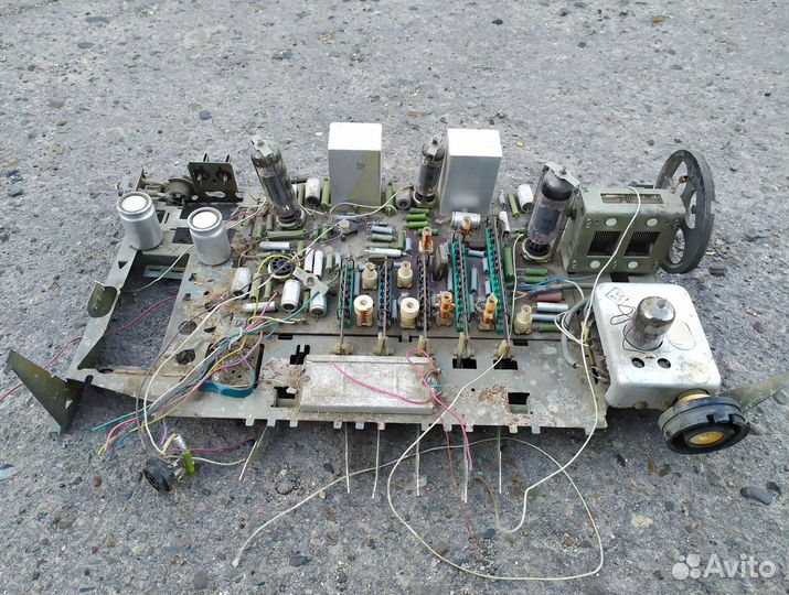 Ламповое радио шасси на запчасти