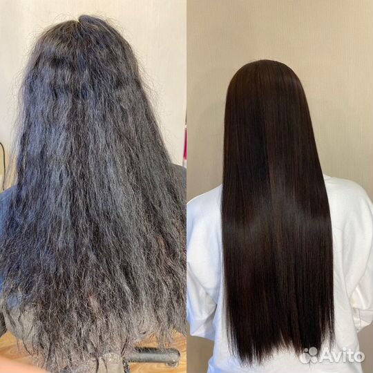 Кератиновое выпрямление, ботокс, наращивание волос