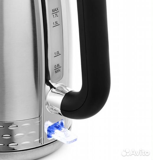 Новый чайник Kitfort кт-684 серебристый (метал)