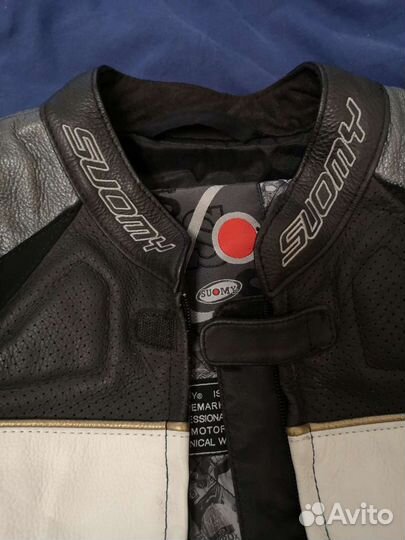 Мотокуртка кожаная мужская