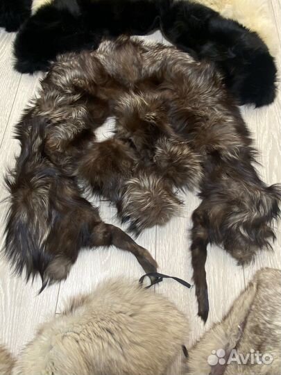 Воротники песца и чернобурки