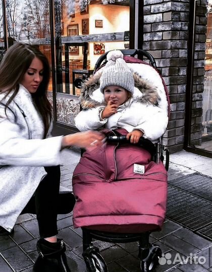 Теплый конверт в коляску bonopo