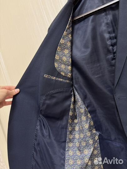 Мужской костюм пиджак с брюками 48 размер