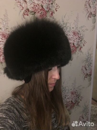 Шапка песец женская кубанка 56-58 размер