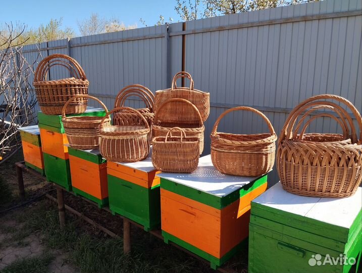 Корзина плетеная ручной работы