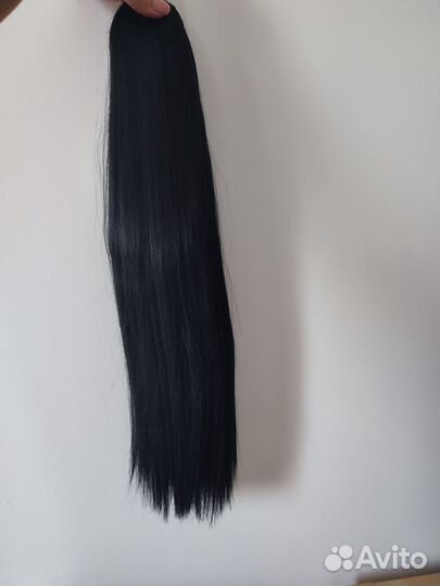 Волосы хвост на ленте