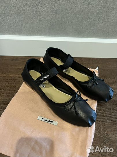 Балетки miu miu