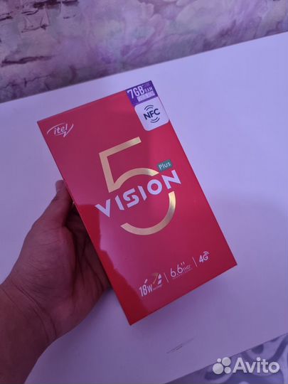 Смартфон itel Vision 5 Plus 4/128Gb черный/синий
