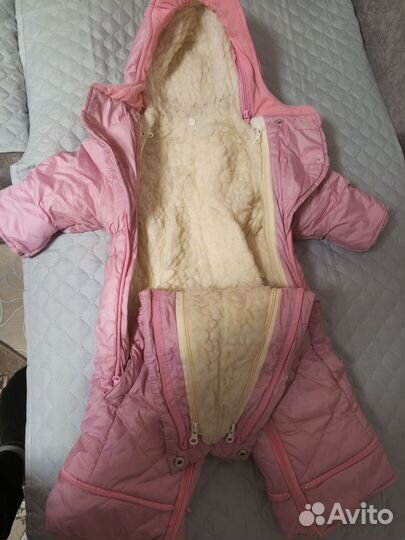 Зимний комбинезон для девочки 80 baby go