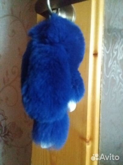 Заяц меховой брелок