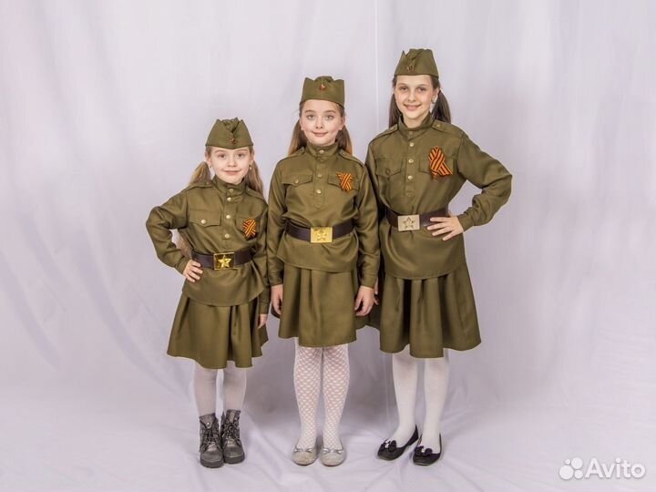 Военный костюм для девочек и мальчиков