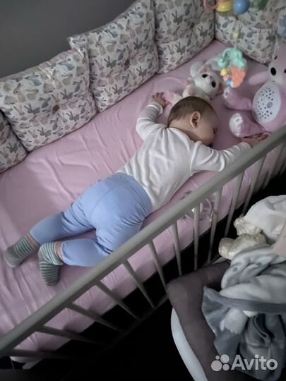 Бортики для детской кроватки, подушки