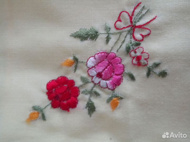 Салфетки платочки носовые батист с вышивкой СССР