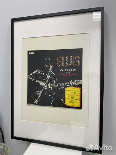 Идеальный подарок - винил Elvis Presley в рамке