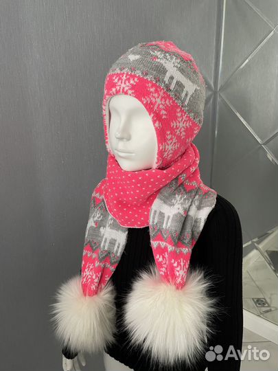 Шапка для девочки 51-52