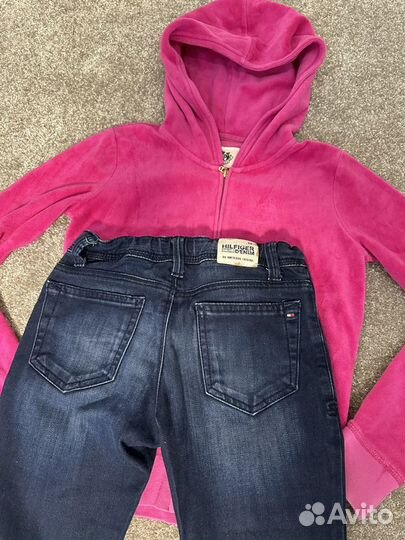 Tommy hilfiger р.140 + толстовка Juicy Couture М