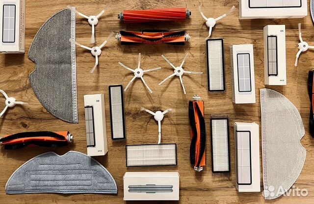 Щетки фильтры тряпки для роботов-пылесосов Xiaomi