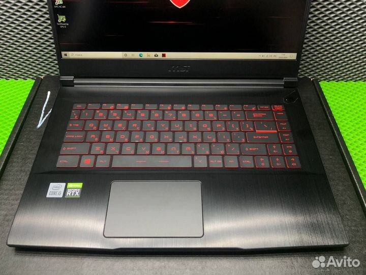 Игровой ноутбук MSI i5-10200/16Gb/512SSD/RTX 3060