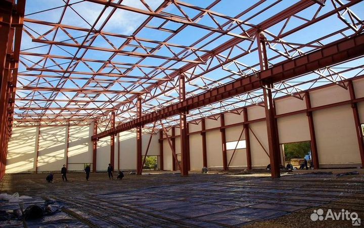 Фермы перекрытия металлические из профильной трубы