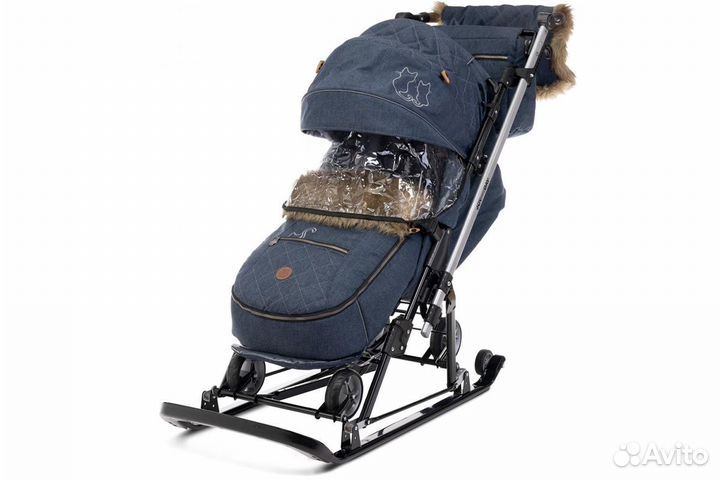 Санки-коляска, Nika - Joy every day (J1), Синий (с
