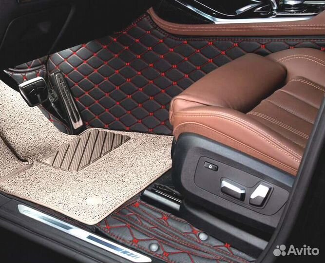 3D Коврики Range Rover Салон Багажник из Экокожи