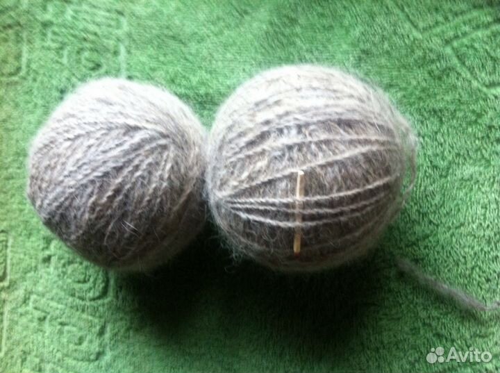 Прядение собачьей и овечьей шерсти. Есть шерсть в