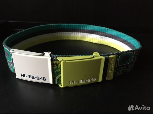 Ремень name IT двусторонний сменная пряжка 4 комби