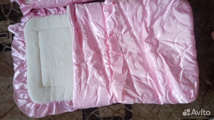 Конверт на выписку с мехом