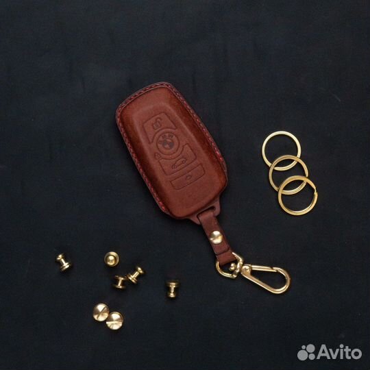 Кожаный чехол на ключ BMW