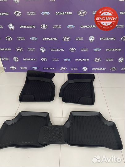 Коврики в салон Hyundai Accent с бортиком мягкие