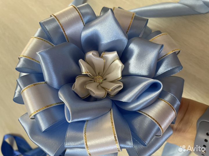 Лента, бант на выписку для мальчика