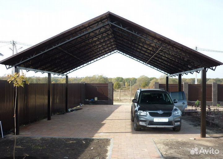 Навес Двухскатный