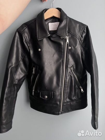Кожанка для девочки zara