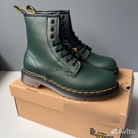 Ботинки Dr Martens 1460 зеленые унисекс 38-48