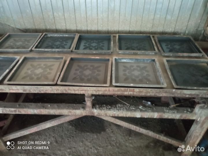 Вибростол для тротуарной плитки