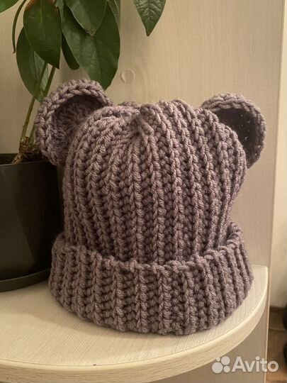 Шапочка с ушками детская