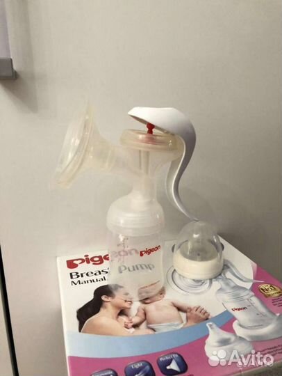 Молокоотсос Pigeon с бутылочкой, соплеотсос