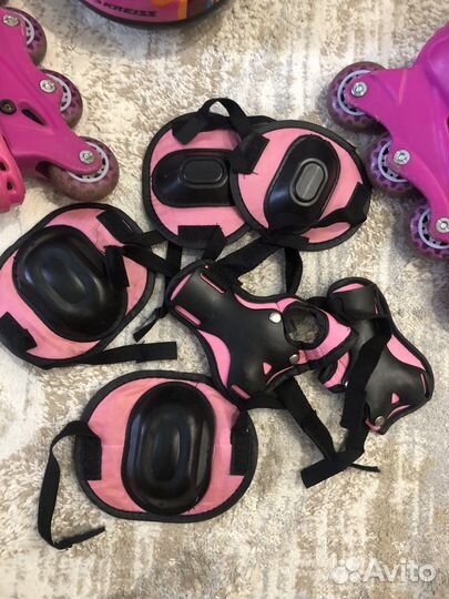 Ролики и комплект защиты со шлемом
