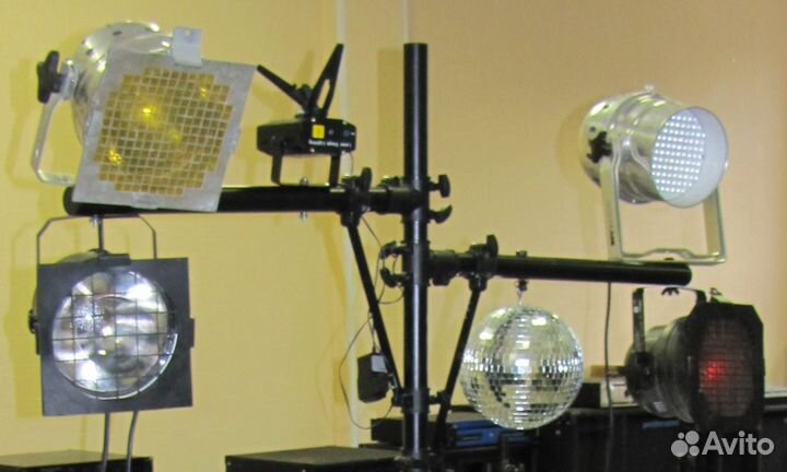 Светомузыка Лазеры Головы Стробоскопы Сканеры Дым