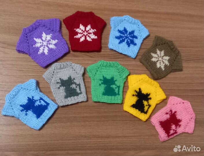 Вязаная одежда для кукол барби