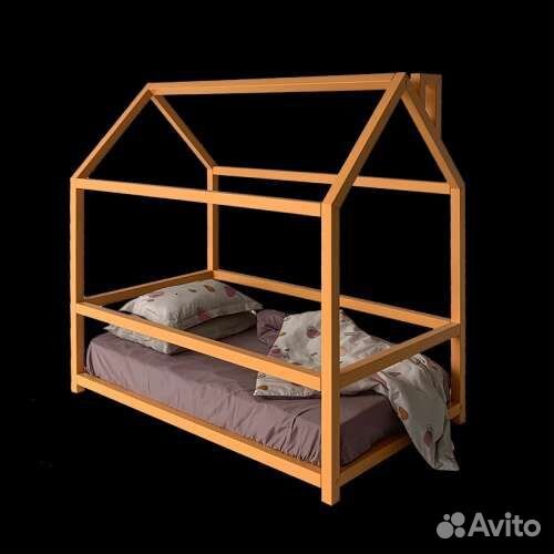 Детская кроватка домик (монтессори)