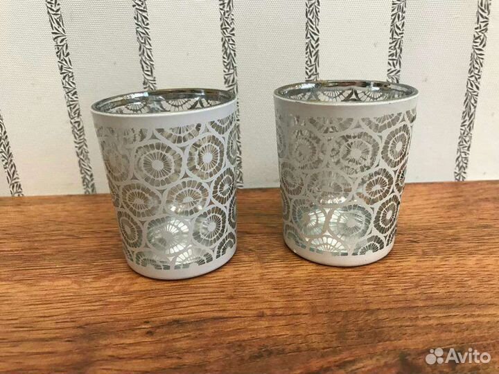 Стакан подставка для свечки 2 штуки
