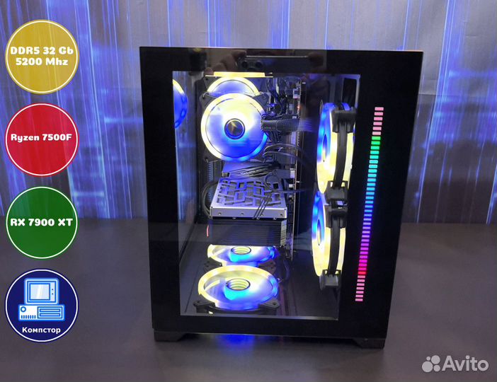 Игровая система AMD7500F-RX7900XT-32DDR5-XCO95-A620