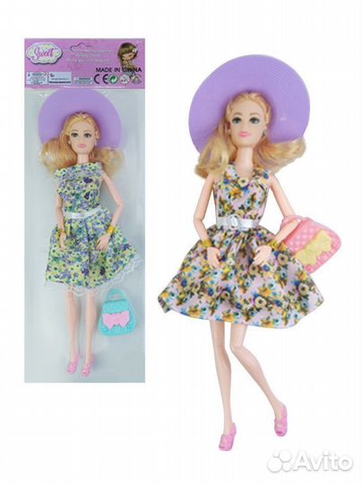 Игр. наб. Красотка, в компл. кукла 28 см., 6 предм