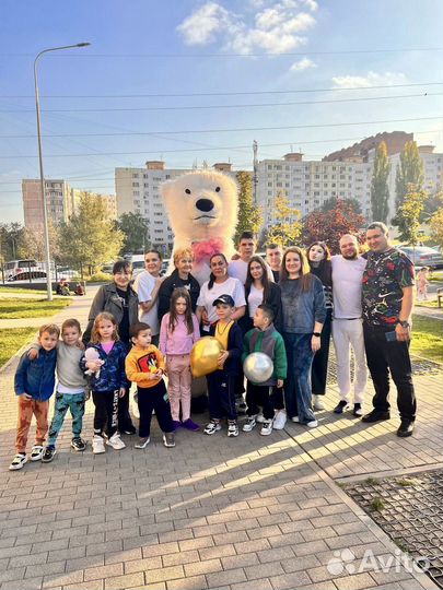 Белый мишка степаныч поздравление, аниматор