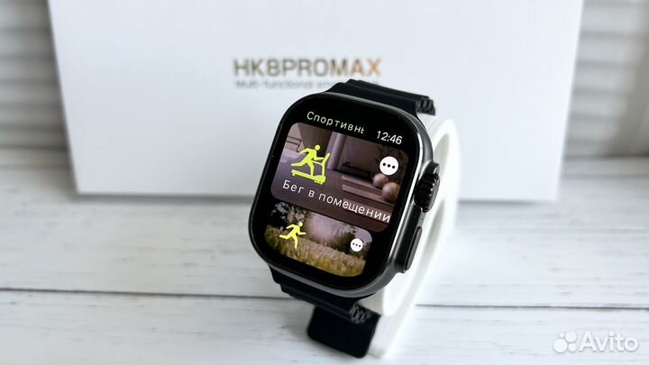 Смарт-часы hk 8 pro max, экран Amoled