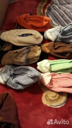 Носки ручной вязки шерстяные